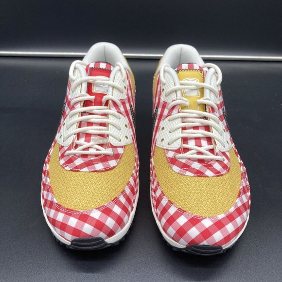 Nike Air Max 90 Golf Shoes NRG Picnic Red Sail Gold Size 11.5 DH5244-600 NEW - Picture 4 of 9